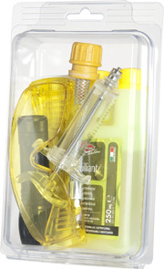 Набор для поиска протечек фреона, 250 мл; адаптер; шприц (Blister Set Brilliant)